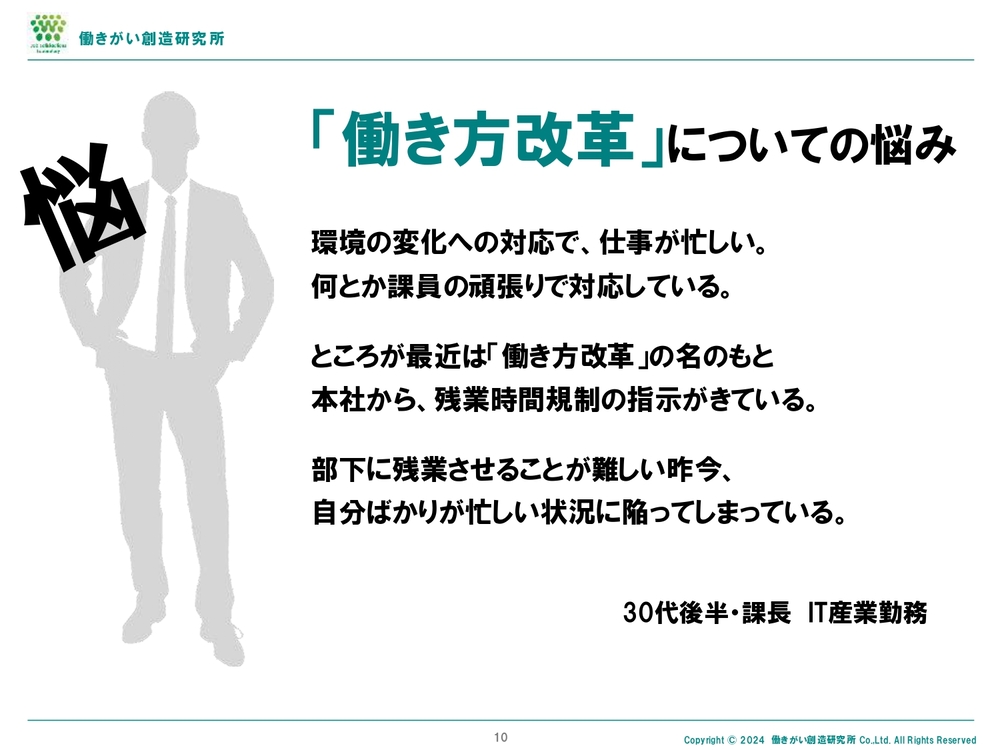 部下に残業させられず、自分の負担ばかり増える管理職 組織成長