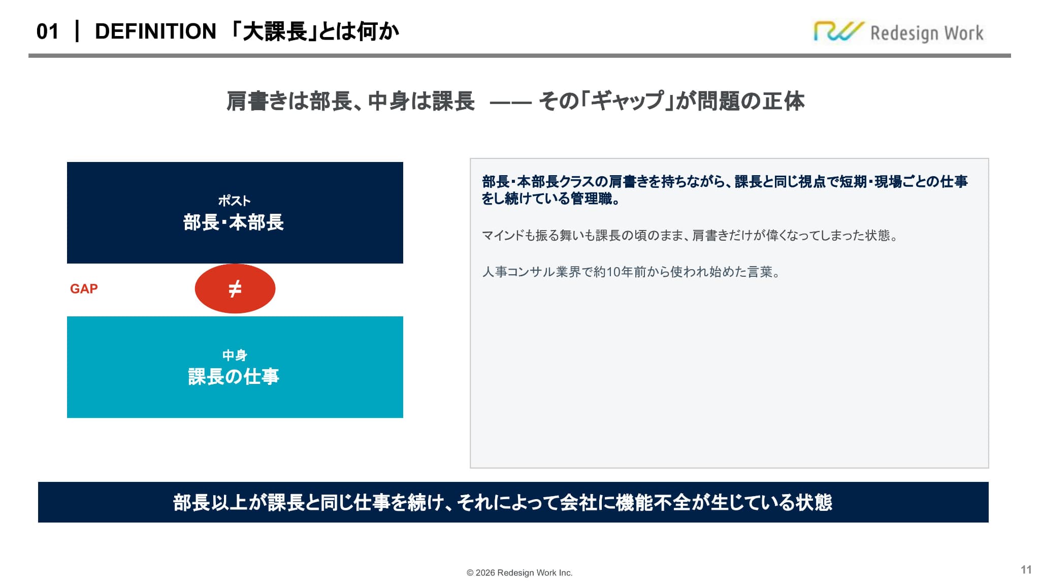 部長や事業部長が陥りがちな「大課長問題」とは？ ミドル層の不全を
